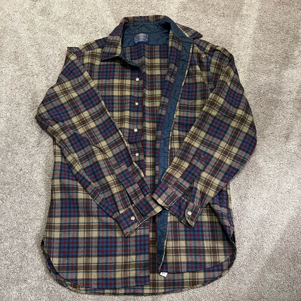 PENDLETON 100% Virgin Wool Button Down Shirt
